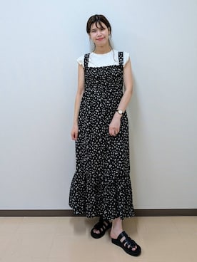 「アイテム（ワンピース/ドレス）」を使った、あやかさん（レディース・163cm・30代）の夏コーディネート