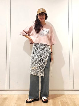 「アイテム（帽子）」を使った、あやかさん（レディース・163cm・30代）の春コーディネート