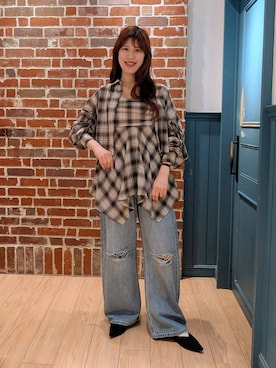 あやかさん（レディース・163cm）の春コーディネート