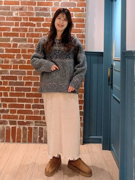 「アイテム（その他シューズ）」を使った、あやかさん（レディース・163cm・30代）の冬コーディネート