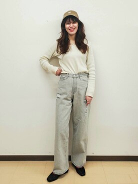 「アイテム（帽子）」を使った、あやかさん（レディース・163cm・30代）の冬コーディネート