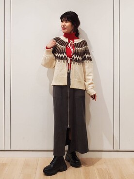 あやかさん（レディース・163cm）の冬コーディネート