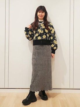 あやかさんの「パールタレンネックレス　249411」を使ったコーディネート