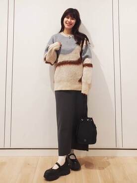 「アイテム（アクセサリー）」を使った、あやかさん（レディース・163cm・30代）の秋コーディネート