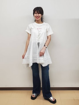 「アイテム（ワンピース）」を使った、あやかさん（レディース・163cm・30代）の夏コーディネート