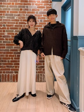 「アイテム（パンプス）」を使った、あやかさん（レディース・163cm・30代）の秋コーディネート