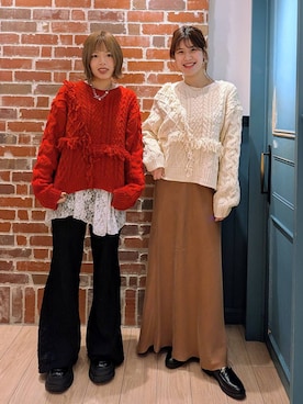 「アイテム（ポロシャツ）」を使った、あやかさん（レディース・163cm・30代）の秋コーディネート