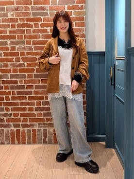 あやかさん（レディース・163cm）の春コーディネート