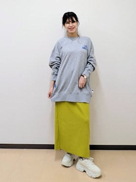 「アイテム（スウェット）」を使った、あやかさん（レディース・163cm・30代）の夏コーディネート