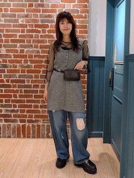 「アイテム（その他トップス）」を使った、あやかさん（レディース・163cm・30代）の秋コーディネート