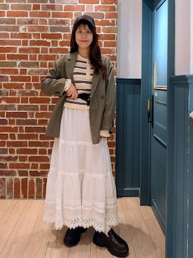 あやかさん（レディース・163cm）の冬コーディネート