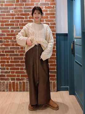 「アイテム（その他シューズ）」を使った、あやかさん（レディース・163cm・30代）の冬コーディネート