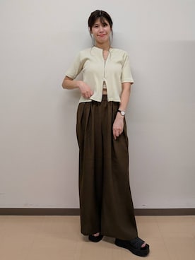 「アイテム（キャミソール）」を使った、あやかさん（レディース・163cm・30代）の夏コーディネート