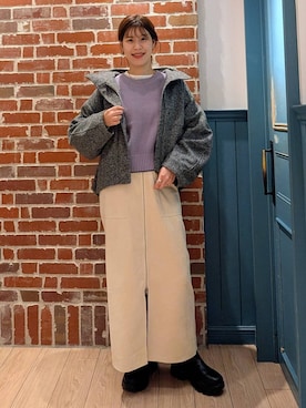 「アイテム（シュシュ）」を使った、あやかさん（レディース・163cm・30代）の秋コーディネート