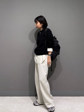 「FORK&SPOON」｜「アイテム（スウェットパンツ）」を使った、koguさん（レディース・151cm）の秋コーディネート