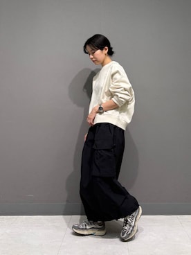 「snowpeak」｜「アイテム（スウェット）」を使った、koguさん（レディース・151cm）の冬コーディネート