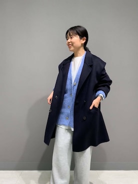 「URBAN RESEARCH DOORS（アーバンリサーチドアーズ）のウールリバーテーラードコート（その他アウター）」を使った、koguさん（レディース・151cm）の秋コーディネート