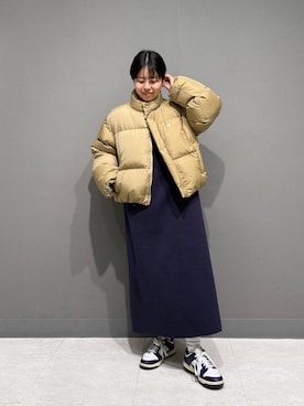 「URBAN RESEARCH DOORS（アーバンリサーチドアーズ）のピンタックフリルスタンドカラーブラウス（シャツ/ブラウス）」を使った、koguさん（レディース・151cm）の冬コーディネート