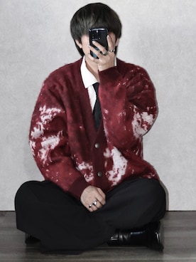 「アイテム（リング）」を使った、Ryoooさん（メンズ・178cm）の秋コーディネート