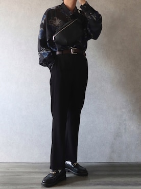 「JULLIN（ユリン）のアイテム」を使った、Ryoooさん（メンズ・178cm）の秋コーディネート