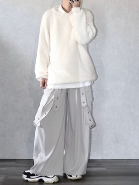 「アイテム（カーゴパンツ）」を使った、Ryoooさん（メンズ・178cm）の秋コーディネート