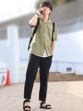 「UNIQLO U」｜Ryoooさん（メンズ・178cm）の夏コーディネート