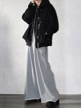 「アイテム（ウォレットチェーン）」を使った、Ryoooさん（メンズ・178cm）の秋コーディネート