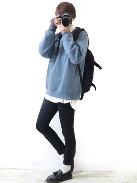 「GRADE（グレイド）のアイテム」を使った、Ryoooさん（メンズ・178cm）の秋コーディネート