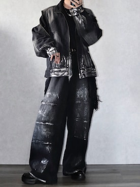 「ADRER（アドラー）のアイテム（ネックレス）」を使った、Ryoooさん（メンズ・178cm）の秋コーディネート