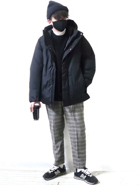 「RAGEBLUE（レイジブルー）のアイテム（マウンテンパーカー）」を使った、Ryoooさん（メンズ・178cm）の冬コーディネート