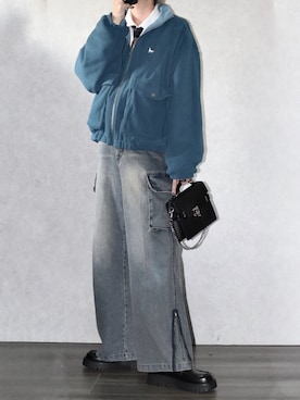 「アイテム（手袋）」を使った、Ryoooさん（メンズ・178cm）の秋コーディネート