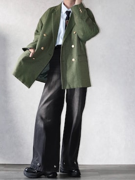 「ADRER（アドラー）のアイテム」を使った、Ryoooさん（メンズ・178cm）の春コーディネート