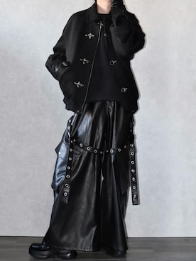 「アイテム（手袋）」を使った、Ryoooさん（メンズ・178cm）の冬コーディネート