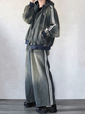 「アイテム（ジャケット/アウター）」を使った、Ryoooさん（メンズ・178cm）の秋コーディネート