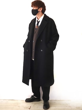 「Dr. Martens（ドクターマーチン）のDr.Martens / ドクターマーチン 1461 3EYE GIBSON SHOE 3ホール ギブソン シューズ ブーツ（ブーツ）」を使った、Ryoooさん（メンズ・178cm）の冬コーディネート