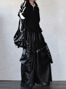 「アイテム（カーゴパンツ）」を使った、Ryoooさん（メンズ・178cm）の冬コーディネート