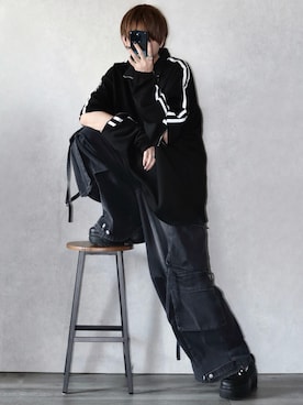 「アイテム（カーゴパンツ）」を使った、Ryoooさん（メンズ・178cm）の秋コーディネート