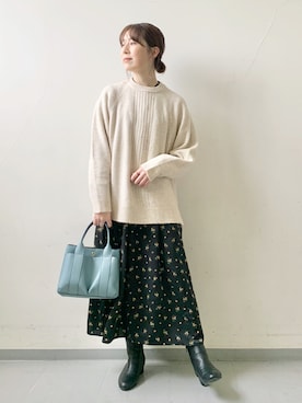 hollyさん（レディース・160cm）の冬コーディネート