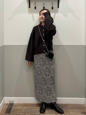 「リラックス」｜mihoさん（レディース・157cm）の冬コーディネート