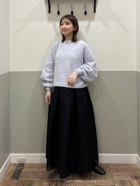 「リラックス」｜mihoさん（レディース・157cm）の冬コーディネート