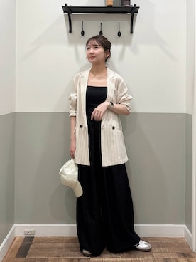 「A part by（アパートバイ）のアイテム（帽子）」を使った、mihoさん（レディース・157cm）の春コーディネート