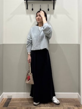 「アイテム（キーホルダー）」を使った、mihoさん（レディース・157cm）の秋コーディネート