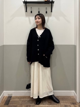 「リラックス」｜mihoさん（レディース・157cm）の冬コーディネート