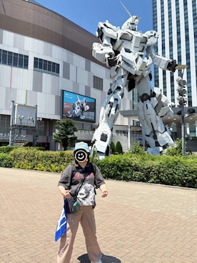 「アイテム（コインケース）」を使った、mio*さん（レディース・158cm）の夏コーディネート