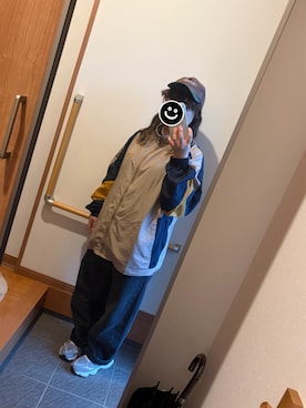 「アイテム（ナイロンジャケット）」を使った、mio*さん（レディース・158cm）の秋コーディネート