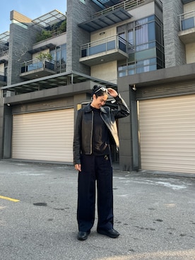 「ALLSAINTS（オールセインツ）のアイテム（ライダースジャケット）」を使った、Fさん（レディース・167cm）の秋コーディネート