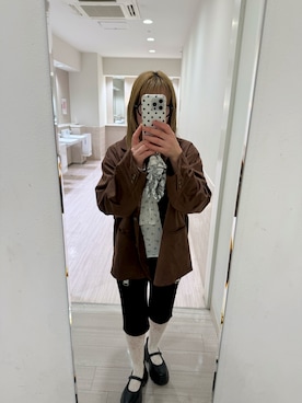 「Kastane（カスタネ）のアイテム（ジャケット/アウター）」を使った、re-さん（レディース・153cm）の春コーディネート