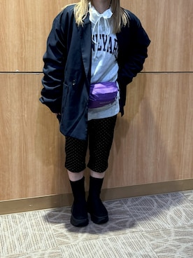 「Kastane（カスタネ）のアイテム（パンツ）」を使った、re-さん（レディース・153cm）の春コーディネート