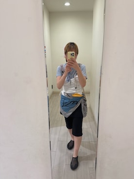 「アイテム（バックパック/リュック、グレー系）」を使った、re-さん（レディース・153cm）の秋コーディネート