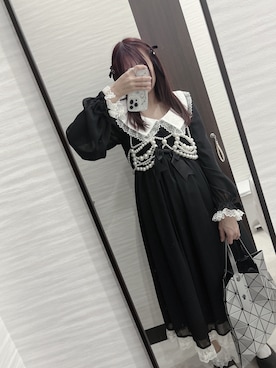 「アイテム（バレッタ/ヘアクリップ）」を使った、⑅ 𝔪 𝔞 𝔯 𝔦 ⑅さん（レディース・155cm）の秋コーディネート